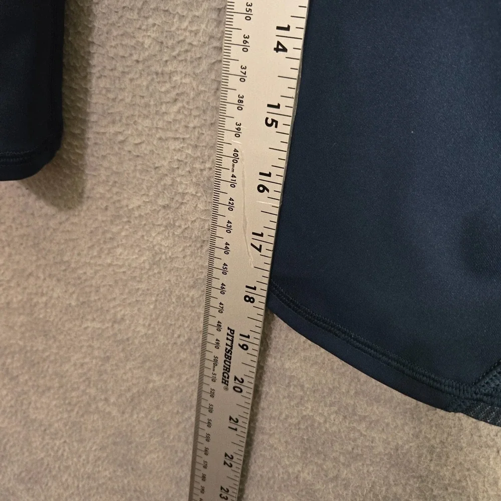 Lululemon Women Activewear Pants 6 Blue Train Time Crop‎ Leggings 18 in Inseam